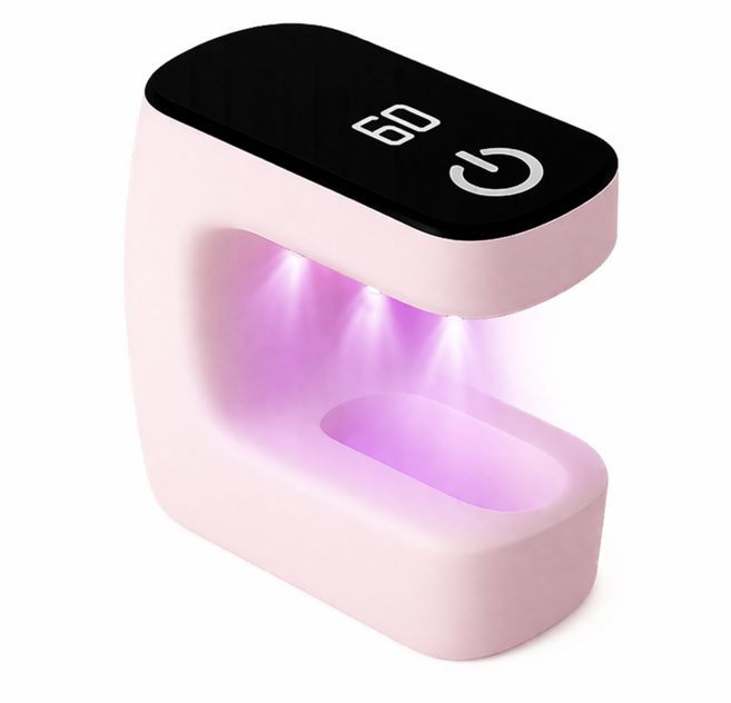 트리플 램프 무선 UV 젤네일 건조기, 1개, 핑크