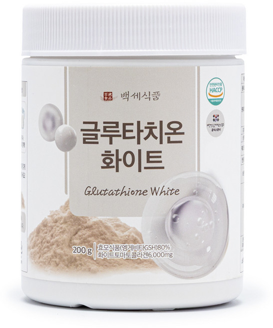 백세식품 글루타치온 화이트 분말 200g 40일분, 2개