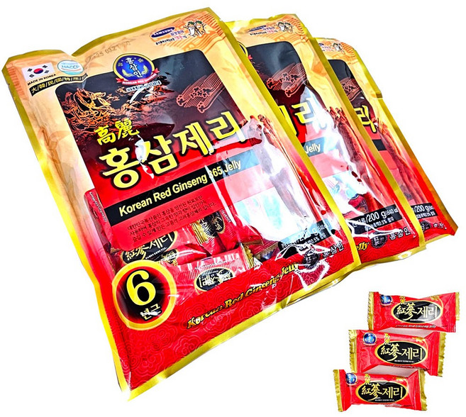 고려 홍삼제리 6년근, 200g, 7개