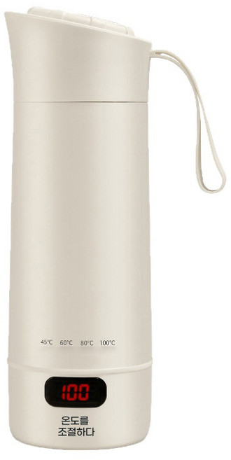 PYHO 휴대용 전기포트 온도조절 급속 가열 텀블러 커피포트 여행용, BP12-400ML