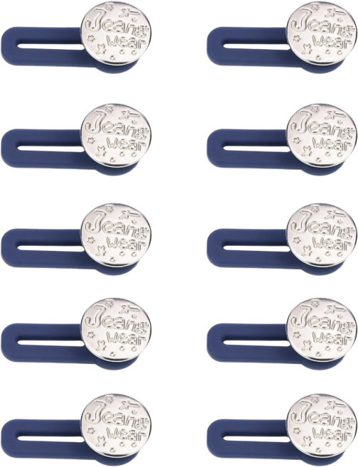 10개입 바지 허리 늘리기 매직 요술 단추, 10개, 01. 실버진웨어(322)