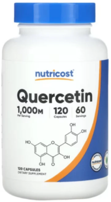 뉴트리코스트 퀘르세틴 1000mg 120캡슐 (1캡슐당 500mg), 1개, 120정 - 쿠팡