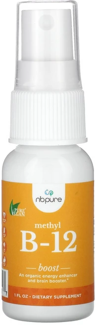 NB Pure Methyl B-12 Spray 500 mcg 1 fl oz, NB Pure, Methyl B-12 Spray, 50, 1개, 30ml - 쿠팡