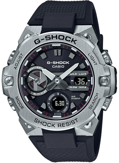 카시오 CASIO G-SHOCK 지쇼크 GST-B400D-1AJF 솔라 워치 Bluetooth 대응 G-STEEL 소형 모델 맨즈 메탈 밴드 161688