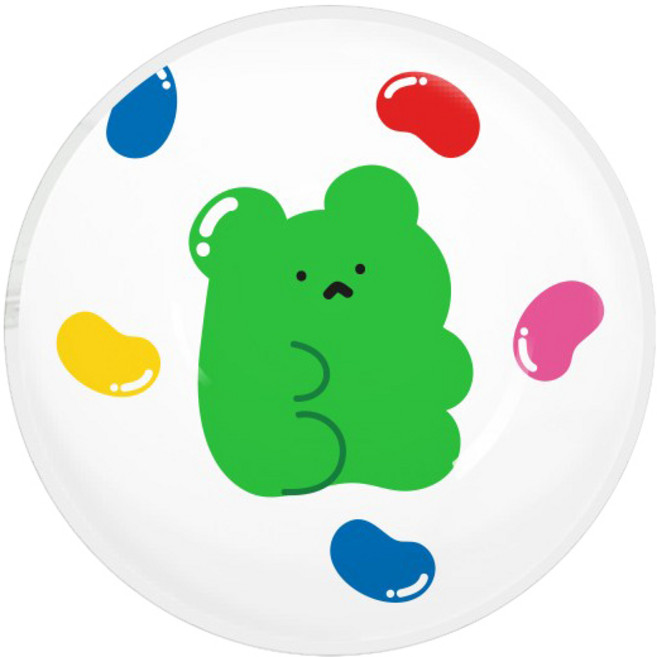 107 디자인 구슬 스마트 톡톡만, 곰돌레인저69젤리빈, 1개