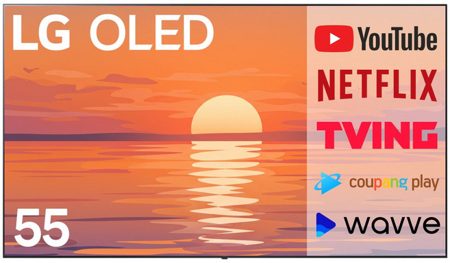 LG전자 55인치(138cm) UHD 4K 올레드 TV 최신형 120hz 스마트 웹OS OLED55B4, 고객직접설치, 스탠드형