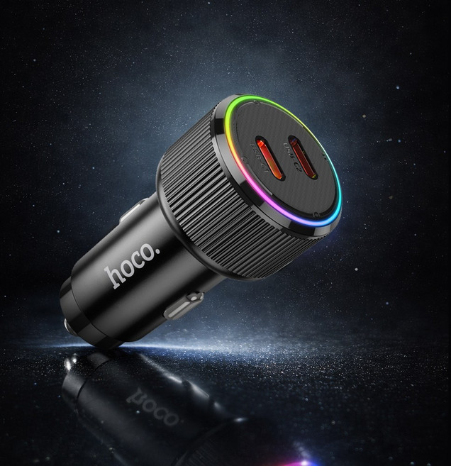 에어그립 호코 차량용 50W 시거잭 고속 충전기 C타입 듀얼 2포트 CC PD30W, 블랙, 50W 듀얼 시거잭