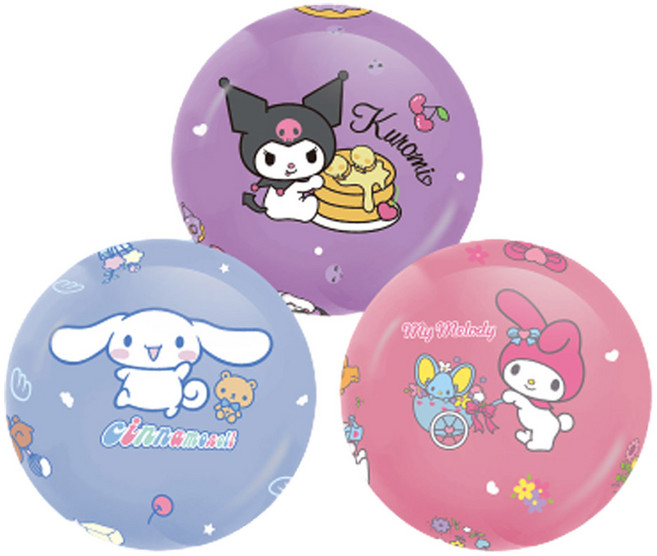 [위니코니] 산리오 캐릭터즈 탱탱볼 (옵션선택), 시나모롤 탱탱볼-공기주입, 1개