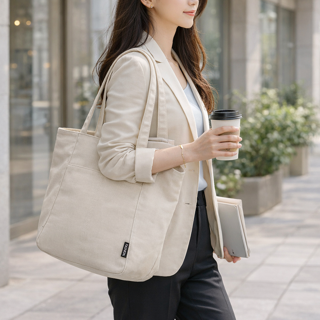 리브라 에코백 캔버스 크로스백 숄더백 데일리 가방 학생 직장인 캐주얼 무지 대용량