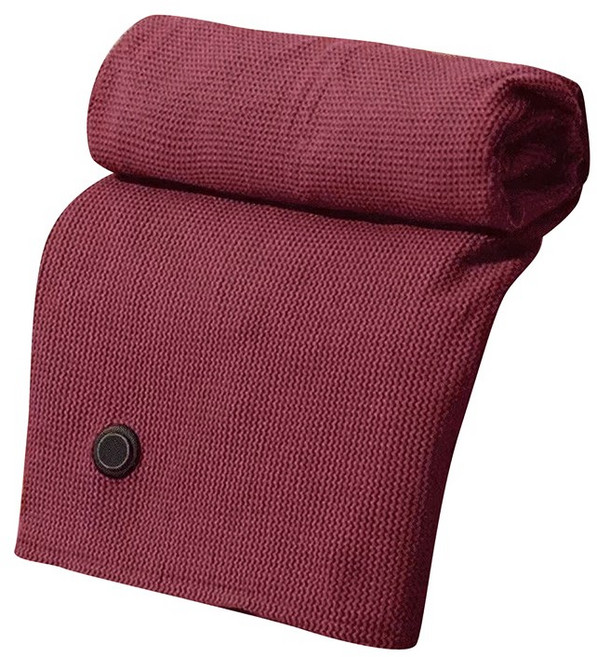 UB 휴대용 온열 담요 3단조절 간편 USB 연결식 지퍼형 캠핑 사무실, 150 x 80 cm, 레드