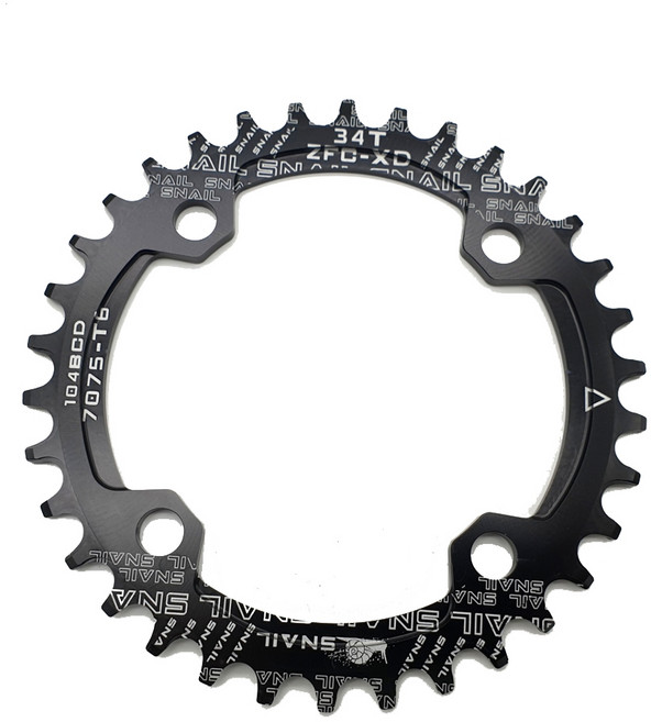 [ 스네일 ] 8/9/10/11/12단 싱글체인링 Shimano 104 BCD 12 Speed Chainring 30T/32T/34T/36T 블랙, 30T, 1개