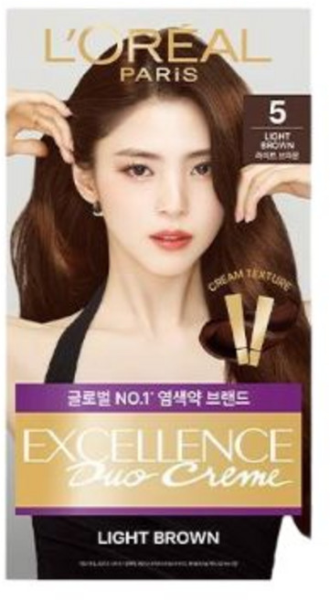 로레알파리 엑셀랑스 듀오크림 더블 택1 브라운라이트브라운, 로레알파리 엑셀랑스 듀오크림 더블 택1 브라운라이트브라