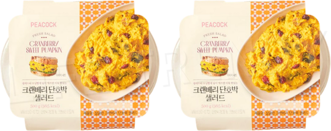피코크 크랜베리 단호박 샐러드 500g, 2개