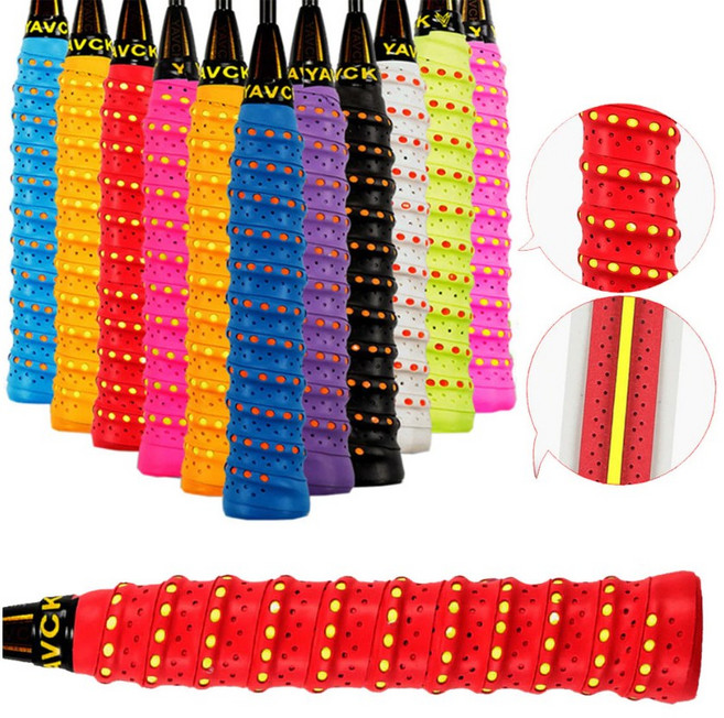 2중 쿠션 이중그립 배드민턴 테니스 낚시 라켓 철봉 골프 스쿼시 자전거 바 그립 미끄럼방지 테이프 논슬립 밴드 통풍, 11. 블랙