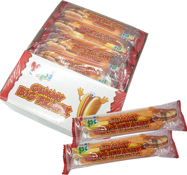 유피 핫도그모양 빅프랭크 젤리 28g-24개입(1곽), 24개, 28g