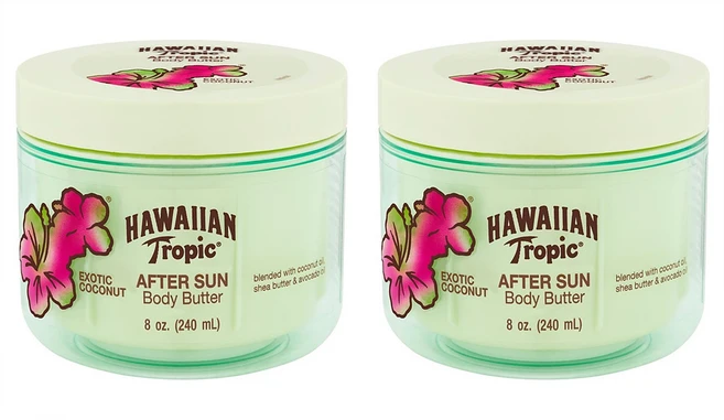 Hawaiian Tropic 하와이안 트로픽 애프터 선 바디 버터 8oz(240ml) 2팩, 240ml - 쿠팡