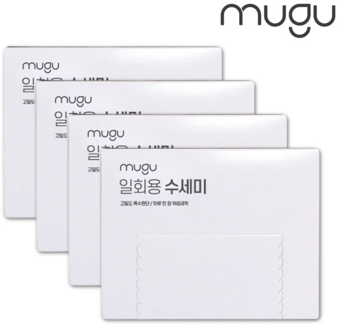 무구 고평량 65gsm 일회용 수세미 접지 30매x4개, 4박스