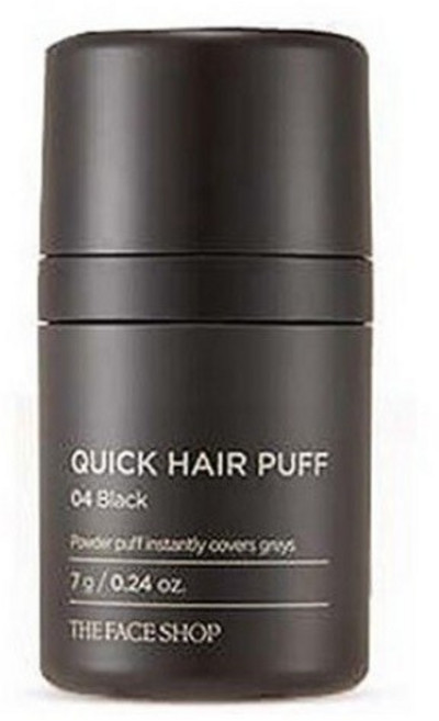 더페이스샵 퀵 헤어 퍼프섀도 7g, 04 블랙(Black), 6개