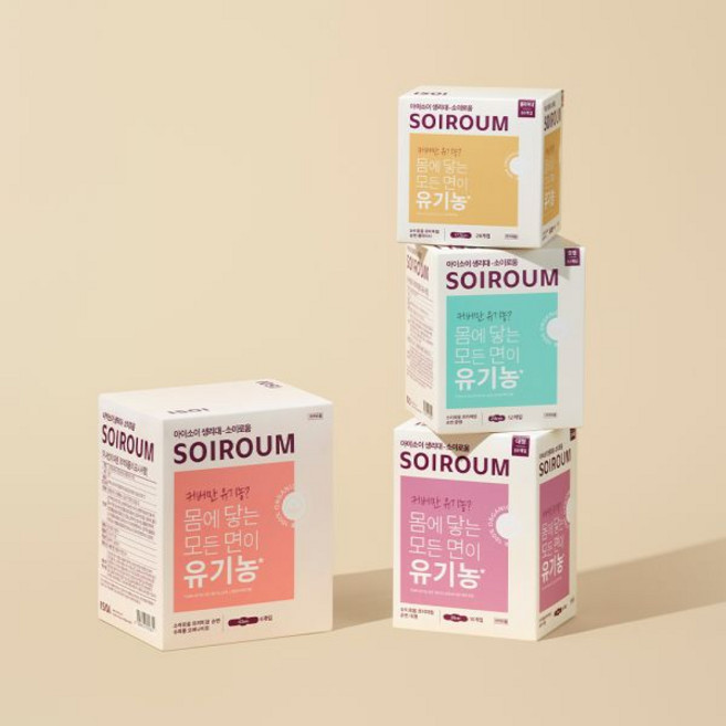 아이소이 소이로움 프리미엄 순면생리대 1팩롱라이너/중형/대형/오버나이트 택1, [단품] 오버나이트(6P), 1, 6