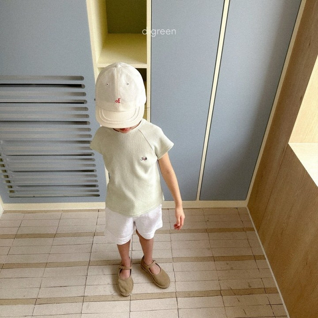 (바로배송 세일)디그린 젤라또티셔츠 여름 유아 남여아동 키즈 와플반팔티셔츠 데일리룩