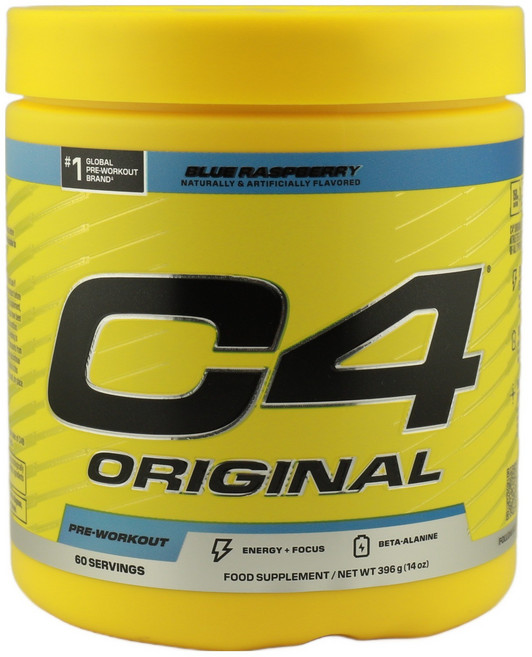 셀루코어 C4 오리지널 프리-워크아웃 블루 라즈베리, 390g, 1개