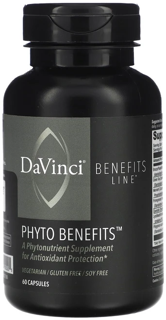 DaVinci Laboratories Benefits Line Phyto Benefits 60 Capsules, 60 count, 1개 - 쿠팡