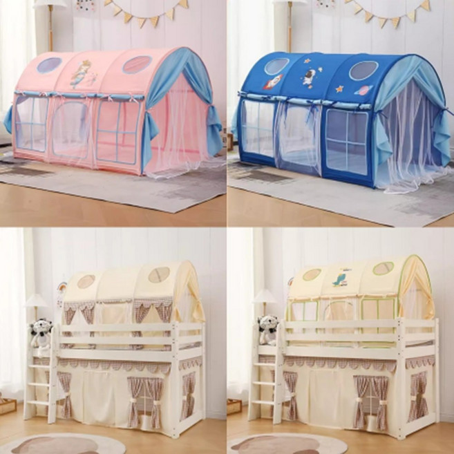 실내텐트 놀이방 동굴터널 공주 모기장텐트 어린이 돔 침대커튼 난방텐트, 120cm, 001 (LED 조명 증명), 1개