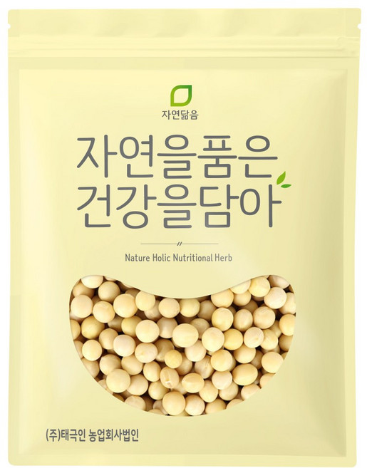 자연닮음 국산 대두 메주 두부 노란 백태콩 1kg, 1개