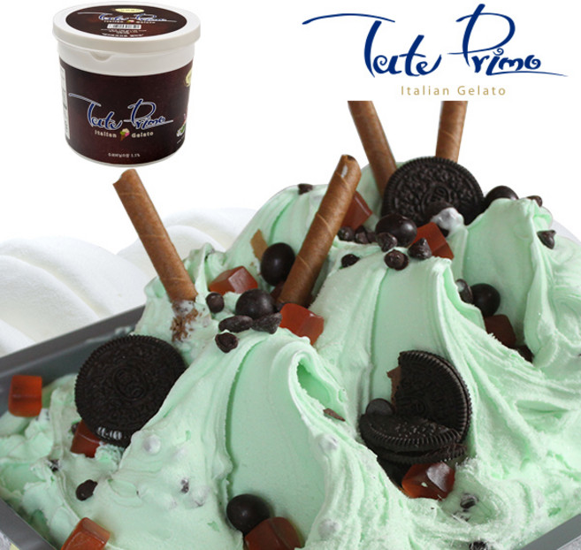 퍼먹는 아이스크림 파브리 젤라또 750g 요거트 바닐라 스트로베리 비스초코 맛선택, 1개, 민트초코