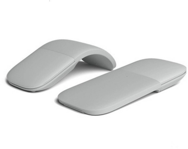 아크 터치 손목 편안한 무선 접이식 울트라 씬 뮤트 마우스 블루투스 4.0, 그레이