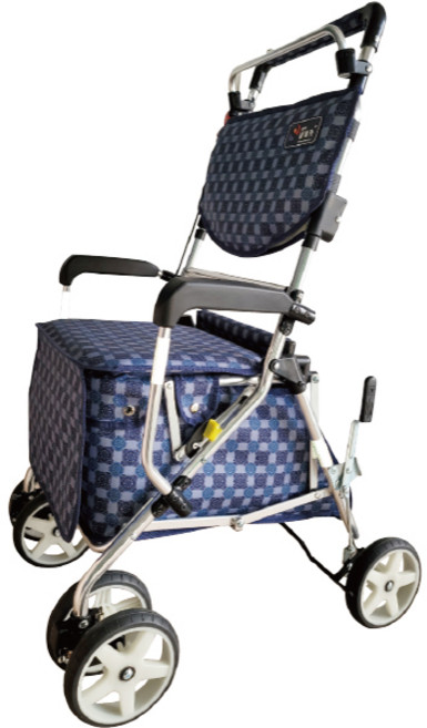 높은 손잡이의 보행기를 좋아하는 어르신 단비 실버카 성인용보행기 노인장기요양보험 복지용구, 오션블루 일반구매, 1개