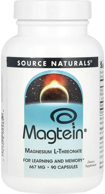 단백질 비타민 철분 마그내슘 칼슘 Source Naturals Magtein® 마그네슘 L-트레온산 캡슐 90정 고루고루섭취해주세요, 1개 - 쿠팡