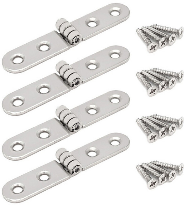 아이베란다 코너경첩 슬림형 힌지 가구철물 15x77mm, 4개