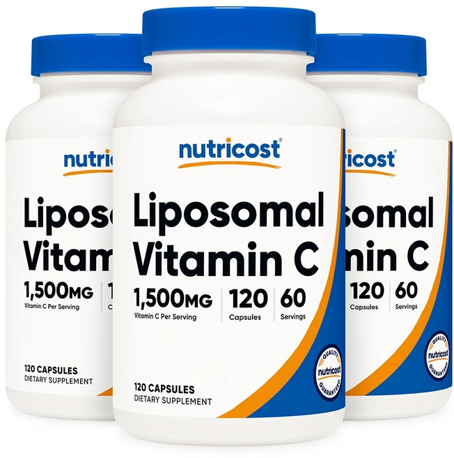 뉴트리코스트 리포좀 비타민C 1500mg 캡슐 120정 3개 - 쿠팡