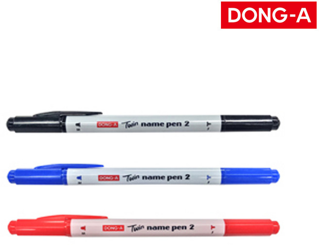 동아 네임펜 트윈타입 12p, 블루, 12개