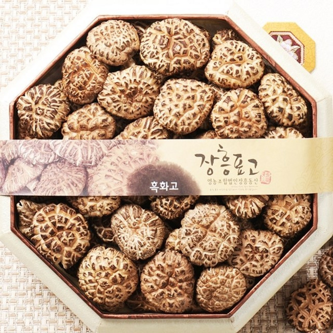 장흥표고 명품 흑화고 건 말린 표고버섯 차에 좋은 물 말린것 효능 섬유질 많은 음식 배변, 02. 명품 흑화고 400g, 2개