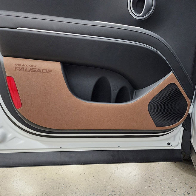 더뉴 팰리세이드 LX3 도어 기스방지 커버 브라운, 더뉴/팰리세이드 (18년12월~24년12월)