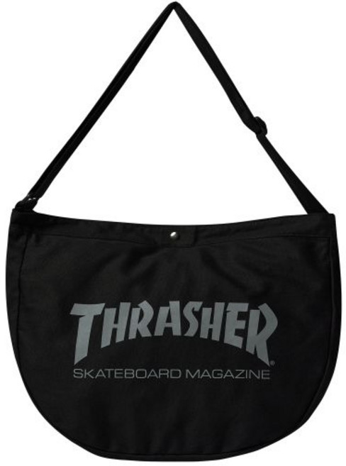 트래셔 THRASHER 매거진 슬링백 블랙 176085