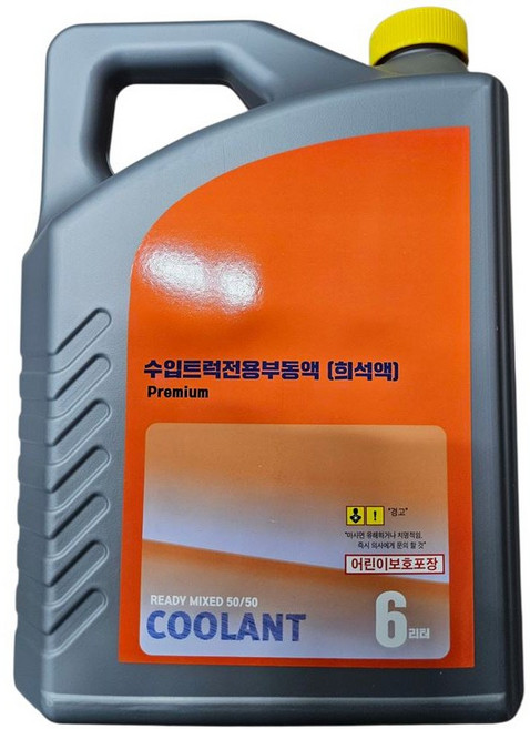 만트럭 부동액 냉각수 6L 스카니아 벤츠트럭 적색 핑크, 1개