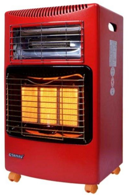 LNG 도시 가스 난로 히터 난방기 대형 업소용 온풍기 사무실 실내 스탠드형 이동식 스토브, 핑크