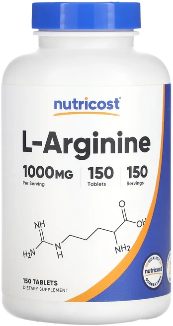 지금 곧 품절됩니다 Nutricost l-알지닌 1000mg 150정 서둘러주시면 감사하겠습니다, Nutricost l알지닌 1000mg 150정, 1개 - 쿠팡