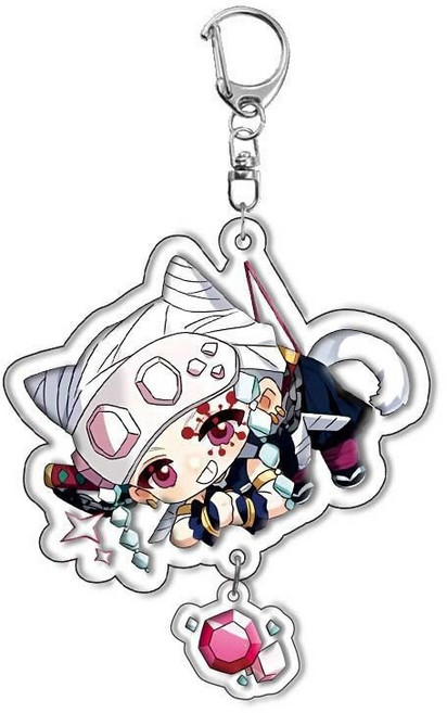 귀멸의 칼날 아크릴 캐릭터 키링 열쇠고리 가방고리 애니메이션 굿즈, A-08, 1개