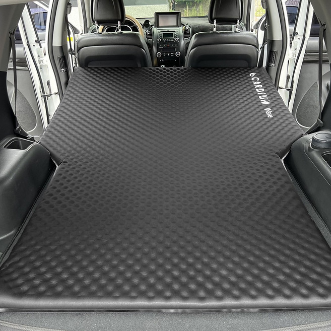 카디움 SUV 차박 자충매트 에어 차량용 캠핑 텐트 매트 WV-3035 블랙, 차박 자충매트 WV-3035 블랙
