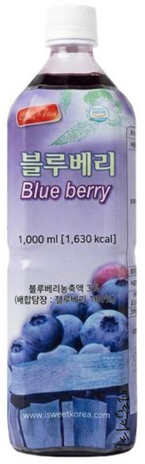 스위트코리아 블루베리 액상, 1L, 6개