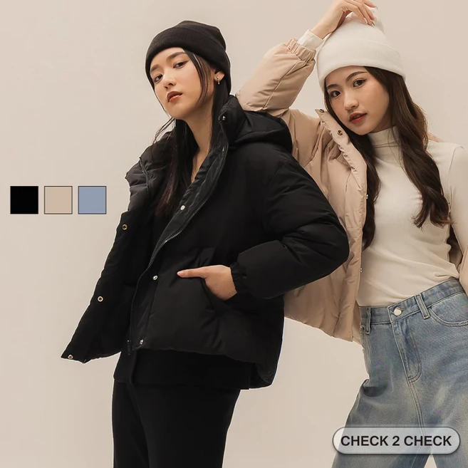 Check2Check-暖澎羽絨棉輕盈外套