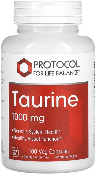 Protocol for Life Balance 타우린 1000mg 베지 캡슐 100정, ProtocolforLifeBalance타우린1000m, 1개 - 쿠팡