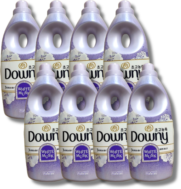 다우니 섬유유연제 스프링 화이트 머스크, 1L, 8개