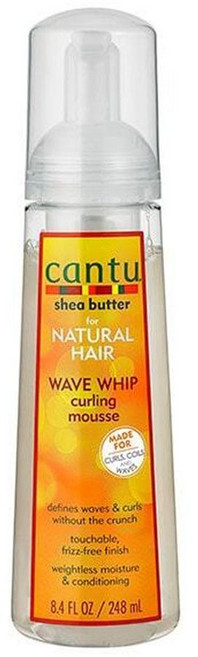 Cantu 칸투 시어 버터 포 내추럴 헤어 웨이브 휩 컬링 무스, 248ml, 4개