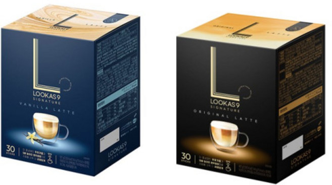 [남양] 루카스나인 시그니처 바닐라라떼 30T+ 오리지널라떼 30T, 2개, 30개입, 14.9g