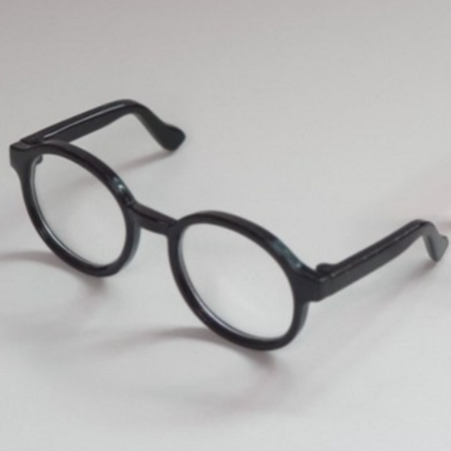 인형 안경 5cm 10cm 인형용 악세사리 15cm 20cm 솜인형 아이돌 키링, 1개, 검정